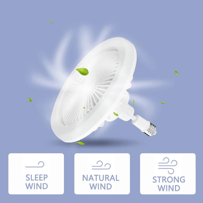 Ventilator inteligent cu led incorporat, 3 moduri de lumină!