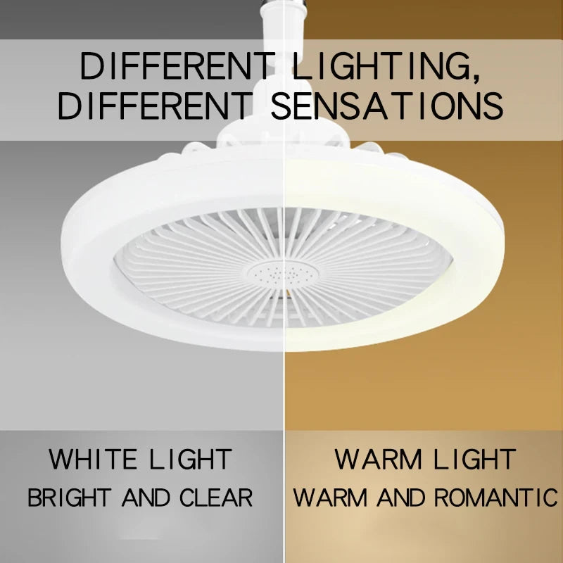Ventilator inteligent cu led incorporat, 3 moduri de lumină!