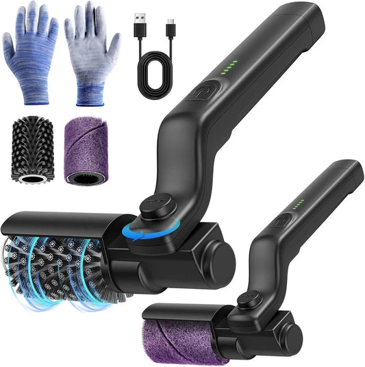 Perie Electrică Profesională pentru Curățare Grătar BBQ, 3 Viteze, Cap Reglabil + BONUS 1 CAP Diferit și mănuși pentru GRĂTAR!