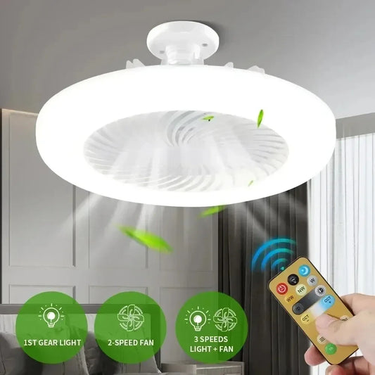 Ventilator inteligent cu led incorporat, 3 moduri de lumină!