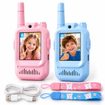 Set 2 Walkie Talkie Video Reîncărcabile pentru Copii