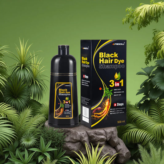 Șampon BlackHairDye™ - Firele albe sunt o amintire!