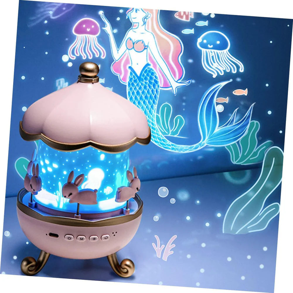 Lampa de Poveste "Universul Magic" - 6 Proiecții, Bluetooth & Boxă Integrată