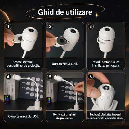 Ghid de utilizare a proiectorului de stele în șase pași