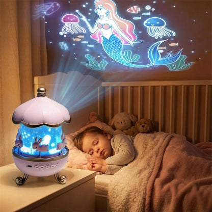 Lampa de Poveste "Universul Magic" - 6 Proiecții, Bluetooth & Boxă Integrată